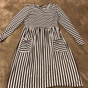 Striped skater dress